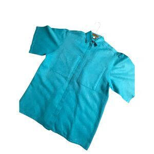 Ruff Hewn VINTAGE Men’s S/S Linen Button Up Shirt size Small